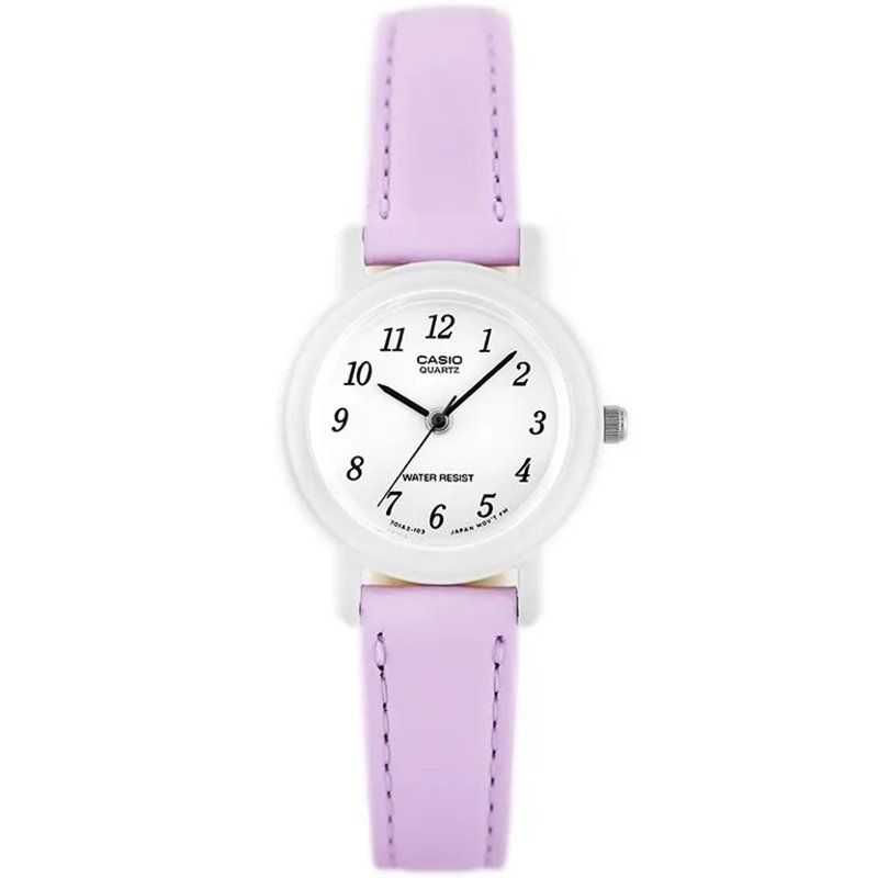 Orologio CASIO COLLECTION POP LADY, LEATHER - PASTEL VIOLET Donna