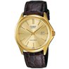 Orologio CASIO COLLECTION DATE LEATHER - GOLD Uomo