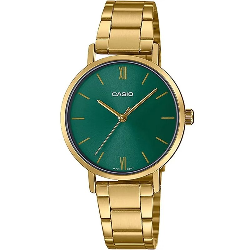 Orologio CASIO COLLECTION LADY EASY TIME - GOLD, GREEN Donna