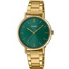 Orologio CASIO COLLECTION LADY EASY TIME - GOLD, GREEN Donna