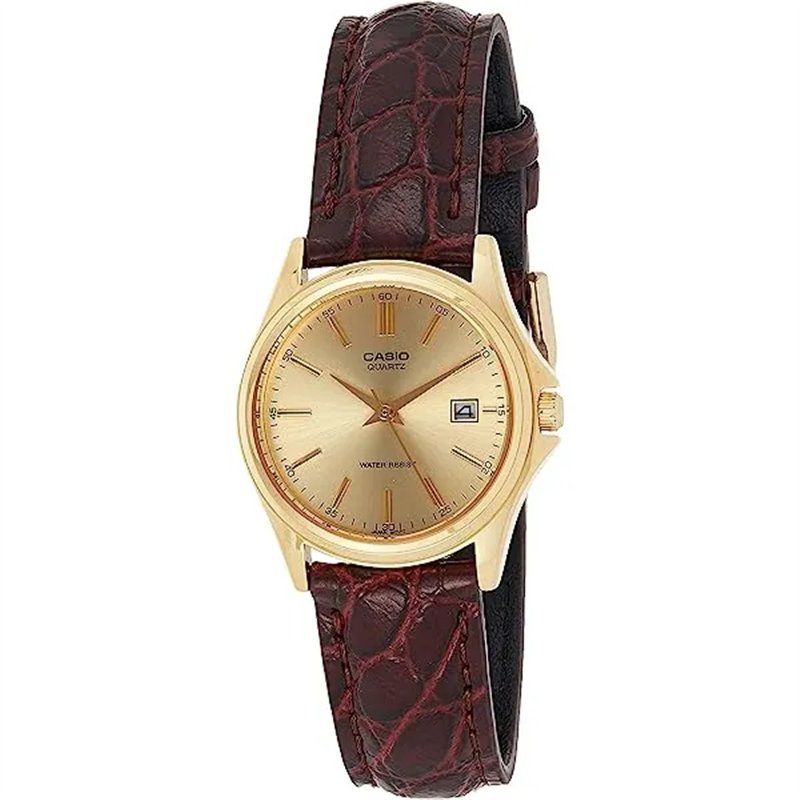 Orologio CASIO COLLECTION LADY DATE LEATHER - GOLD Donna