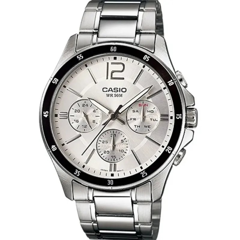 Orologio CASIO COLLECTION MULTIFUNCTION CALENDAR - SILVER Uomo