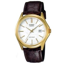 Orologio CASIO COLLECTION DATE LEATHER - WHITE Uomo