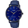 Orologio CASIO COLLECTION MINIMAL, LEATHER - BLUE Uomo