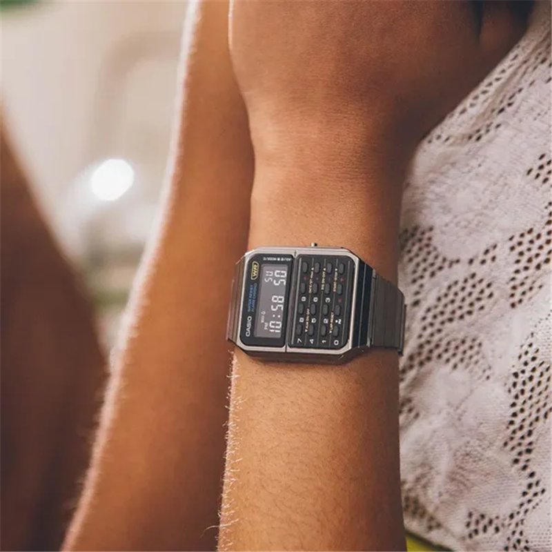 Orologio CASIO VINTAGE CALCULATOR EDGY COLLECTION - FULL BLACK ***SPECIAL PRICE*** Unisex
