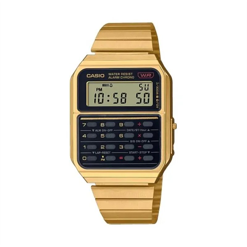 Orologio CASIO VINTAGE CALCULATOR EDGY COLLECTION - GOLD ***SPECIAL PRICE*** Uomo