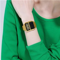 Orologio CASIO VINTAGE CALCULATOR EDGY COLLECTION - GOLD ***SPECIAL PRICE*** Uomo