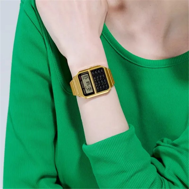 Orologio CASIO VINTAGE CALCULATOR EDGY COLLECTION - GOLD ***SPECIAL PRICE*** Uomo