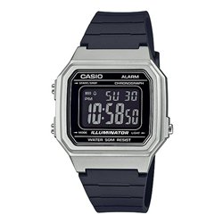 Orologio CASIO TIMELESS COLLECTION SPORT ILLUMINATOR WR 50M, ALARM, CHRONOGRAPH - SILVER - METAL SERIE Uomo