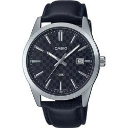 Orologio CASIO COLLECTION DATE - CARBON LOOK - SILVER & BLACK Uomo