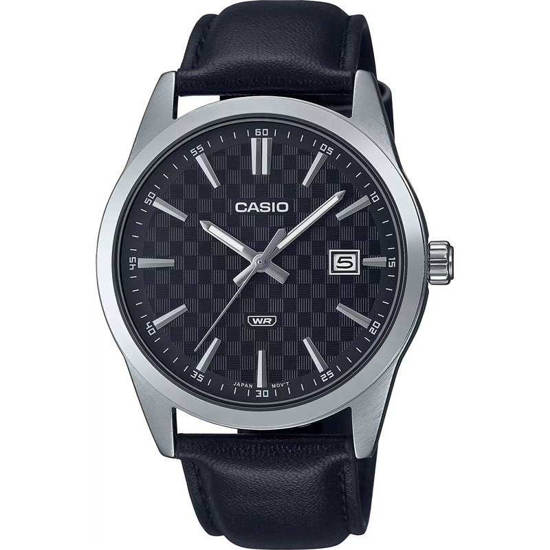 Orologio CASIO COLLECTION DATE - CARBON LOOK - SILVER & BLACK Uomo