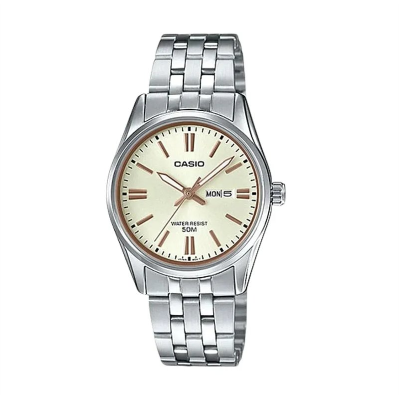 Orologio CASIO COLLECTION LADY DAY & DATE - CHAMPAGNE Donna