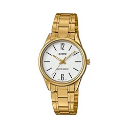 Orologio CASIO COLLECTION ONLY TIME LADY GOLD SERIE - WHITE Donna