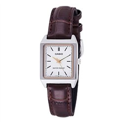 Orologio CASIO COLLECTION TANK, LEATHER - WHITE Donna