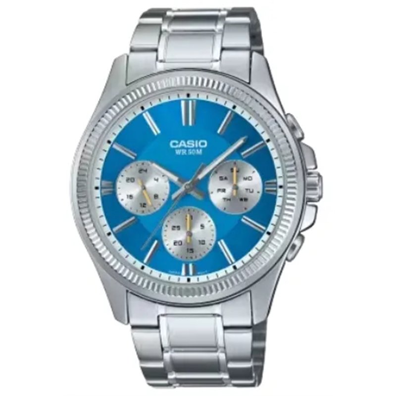 Orologio CASIO COLLECTION MULTIFUNCTION CALENDAR - LIGHT BLUE Uomo