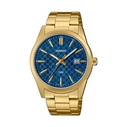 Orologio CASIO COLLECTION DATE GOLD - CARBON LOOK - BLUE Uomo