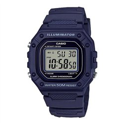 Orologio â€‹CASIO TIMELESS COLLECTION SPORT ILLUMINATOR WR 50M, ALARM, CHRONOGRAPH - BLUE Uomo