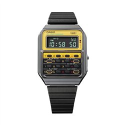 Orologio CASIO VINTAGE CALCULATOR EDGY COLLECTION - YELLOW ***SPECIAL PRICE*** Uomo