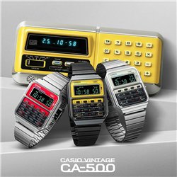 Orologio CASIO VINTAGE CALCULATOR EDGY COLLECTION - YELLOW ***SPECIAL PRICE*** Uomo