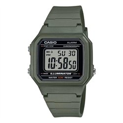 Orologio CASIO TIMELESS COLLECTION SPORT ILLUMINATOR WR 50M, ALARM, CHRONOGRAPH - ARMY GREEN Uomo
