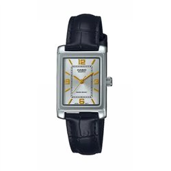 Orologio CASIO COLLECTION TANK, LEATHER - ARGENTEE Donna