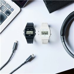 Orologio CASIO VINTAGE F-91 BIO RESIN STRAP - GUN Unisex