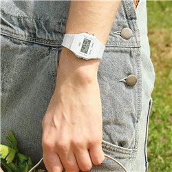 Orologio CASIO VINTAGE F-91 BIO RESIN STRAP - WHITE Unisex