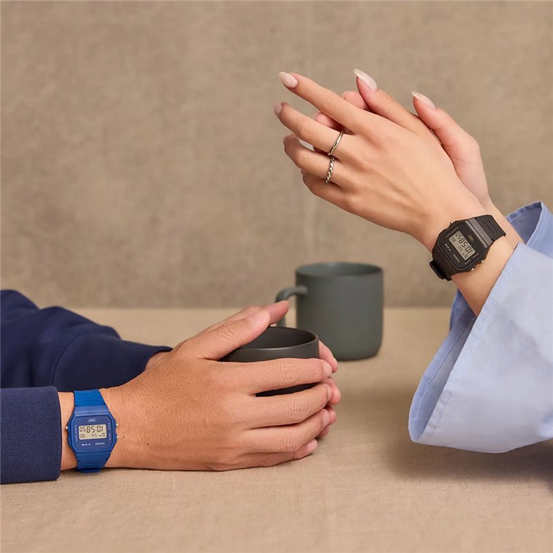 Orologio CASIO VINTAGE F-91 BIO RESIN STRAP - BLUE Unisex