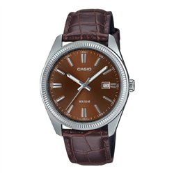 Orologio CASIO COLLECTION DATE, LEATHER - BRONZE Uomo