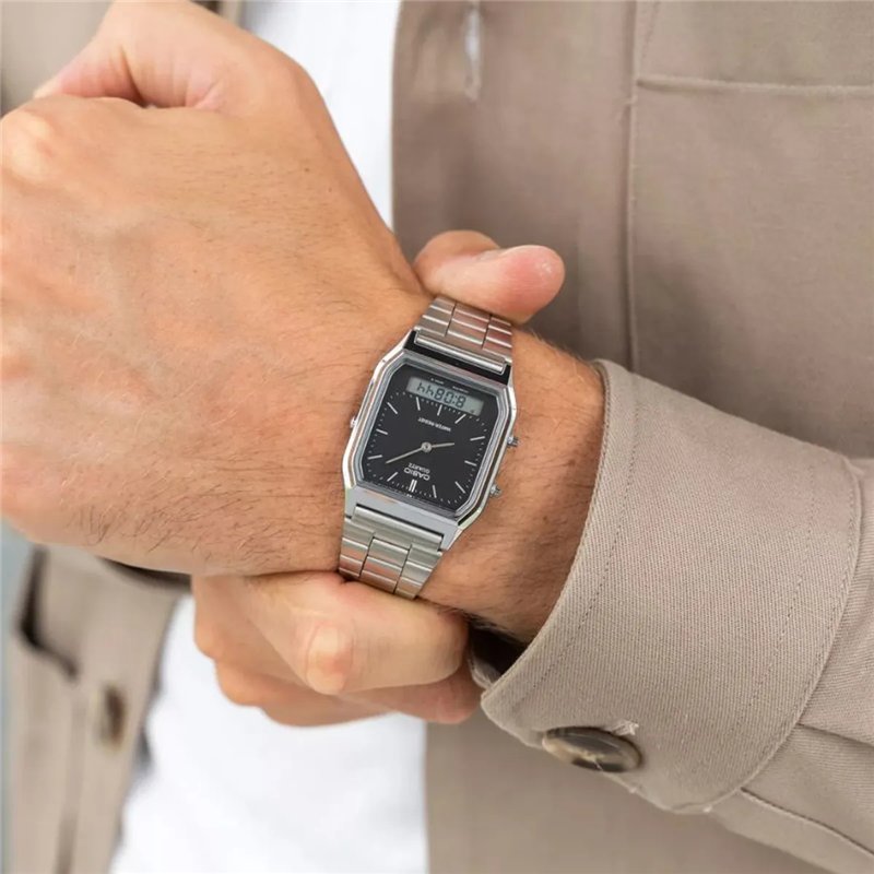 Orologio CASIO VINTAGE EDGY COLLECTION SUNRAY DIAL - BLACK Unisex