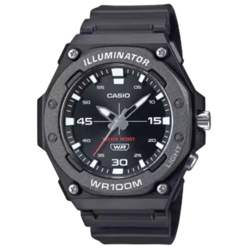 Orologio CASIO SPORT DIVER - ILLUMINATOR WR 100MT - BLACK Uomo