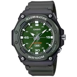 Orologio CASIO SPORT DIVER - ILLUMINATOR WR 100MT - ARMY GREEN Uomo