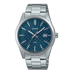 Orologio CASIO COLLECTION DATE - CARBON LOOK - PETROL BLUE Uomo