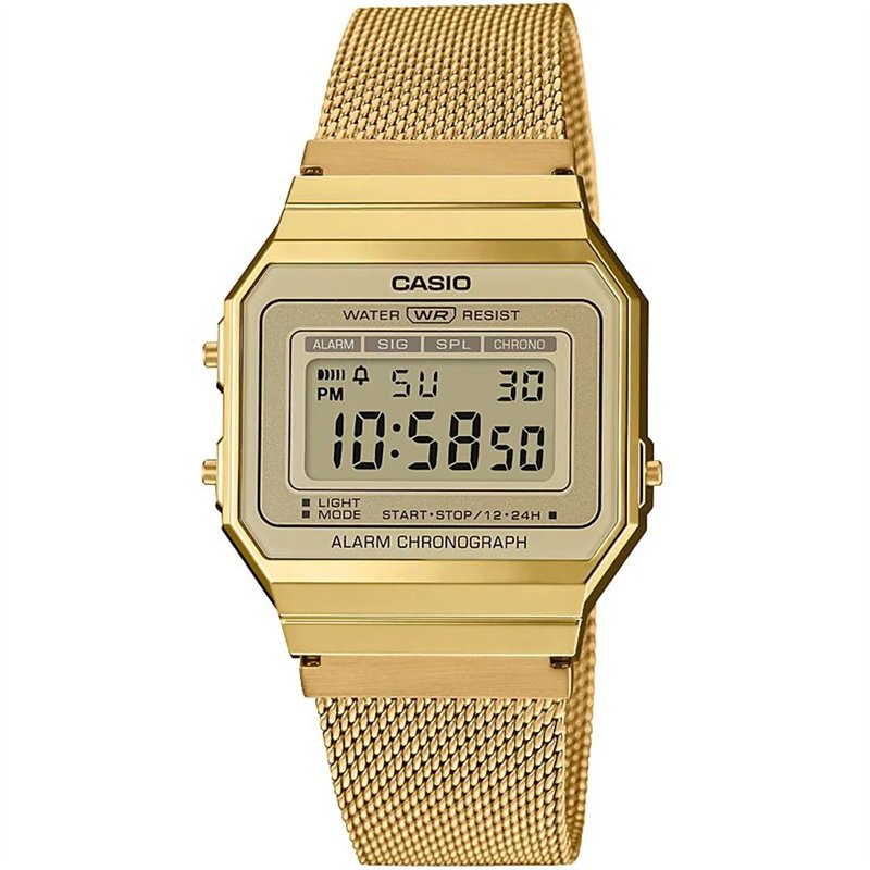Orologio CASIO VINTAGE ICONIC SLIM DESIGN - GOLD MESH Unisex