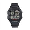 Orologio CASIO SPORT DIVER - WORLD TIME ILLUMINATOR 5 ALARMS - FUTURE CLASSIC COLLECTION - BLACK Uomo
