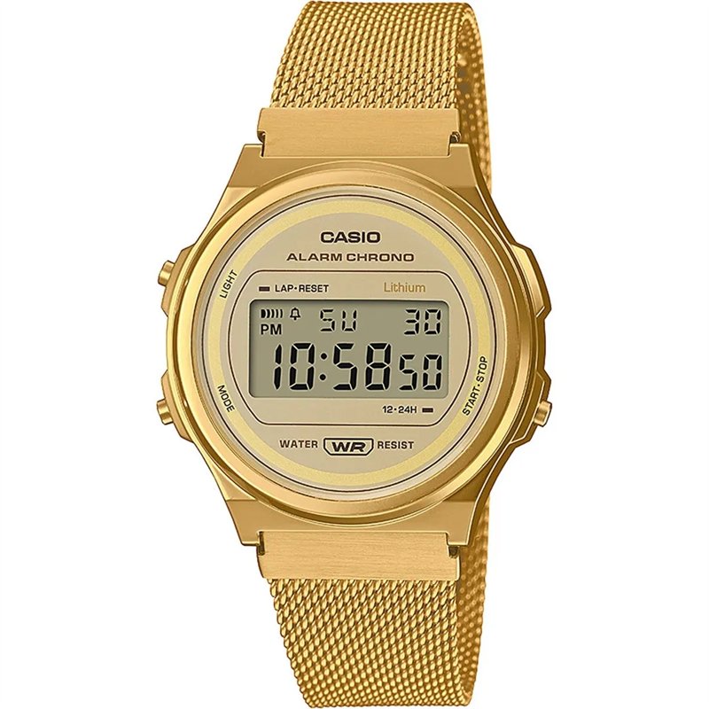 Orologio CASIO VINTAGE ROUND - GOLD MESH Unisex
