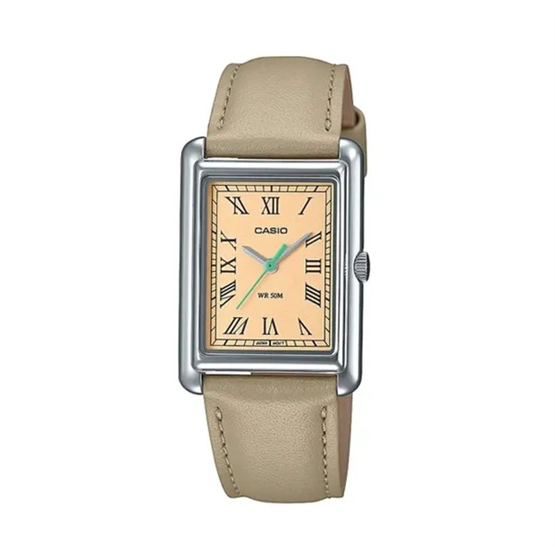 Orologio CASIO COLLECTION LADY TANK, LEATHER - CREAM Donna