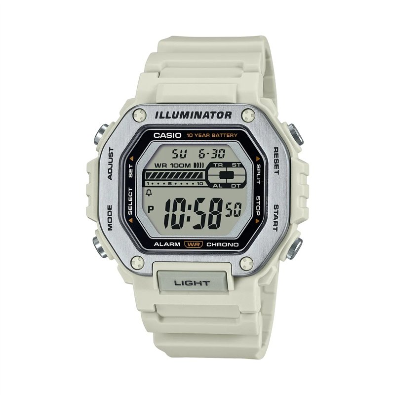 Orologio CASIO SPORT DIVER - OVERSIZE WHITE- ILLUMINATOR 10 YEAR BATTERY Uomo