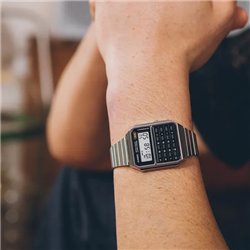 Orologio CASIO VINTAGE CALCULATOR EDGY COLLECTION - BLACK Unisex