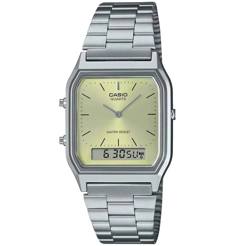 Orologio CASIO VINTAGE EDGY COLLECTION SUNRAY DIAL - GREEN LEMON Unisex