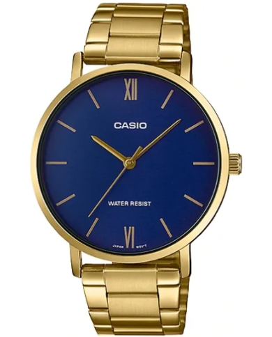 Orologio CASIO COLLECTION MINIMAL GOLD - BLUE Uomo