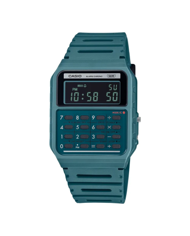 Orologio CASIO VINTAGE CALCULATOR EDGY COLLECTION - FOREST GREEN Unisex