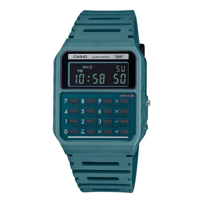 Orologio CASIO VINTAGE CALCULATOR EDGY COLLECTION - FOREST GREEN Unisex