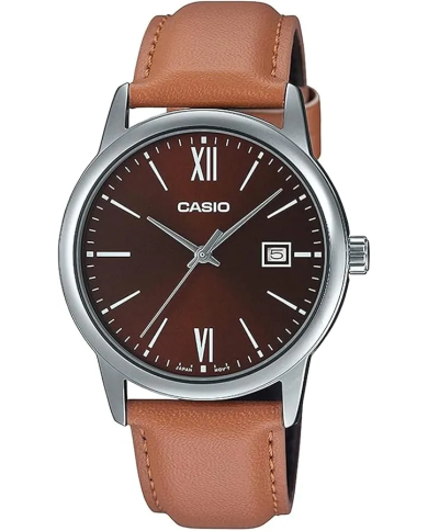 Orologio CASIO COLLECTION DATE, LEATHER - BRONZE Uomo