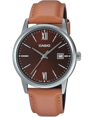 Orologio CASIO COLLECTION DATE, LEATHER - BRONZE Uomo