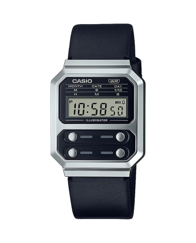 Orologio CASIO VINTAGE EDGY COLLECTION LEATHER - BLACK Unisex
