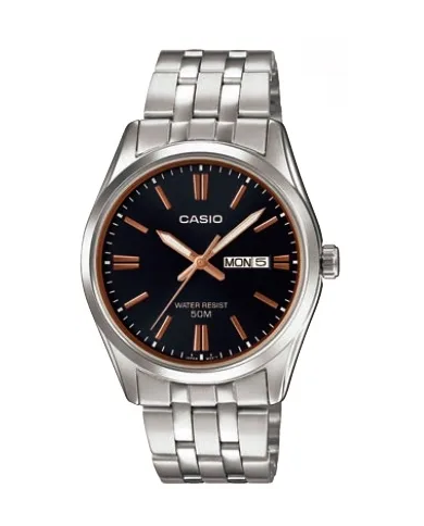Orologio CASIO COLLECTION DATE, BRACELET - BLACK Uomo