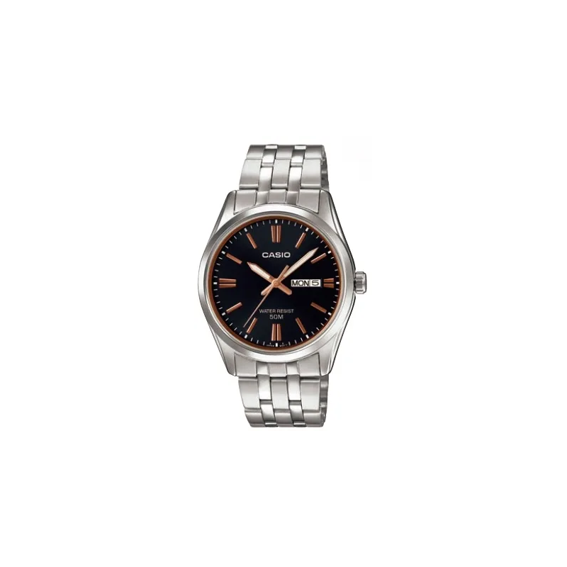 Orologio CASIO COLLECTION DATE, BRACELET - BLACK Uomo