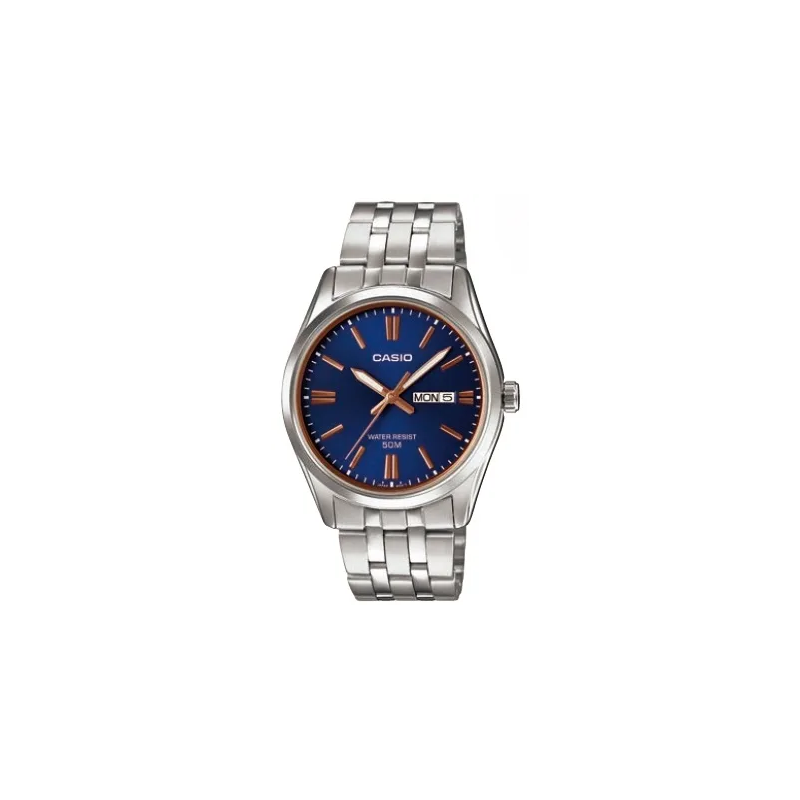 Orologio CASIO COLLECTION DATE, BRACELET - BLUE Uomo