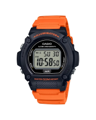 Orologio CASIO TIMELESS COLLECTION SPORT- ILLUMINATOR, WR 50M, ALARM, CHRONOGRAPH - BLACK (Brilliant color strap) Uomo